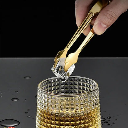 Mini Stainless Steel Food Tongs – Sugar Clamp, Bread & Steak Clip Tweezer for Home Kitchen Cooking & Serving