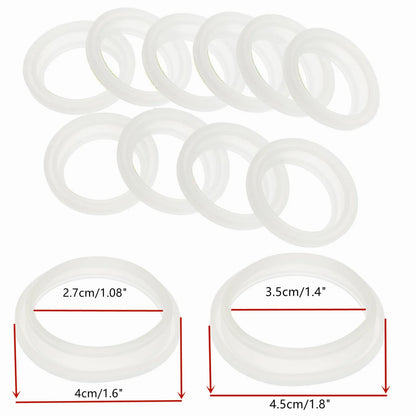 Silicone Sealing O-Rings Gaskets for Vacuum Bottle, Cover Stopper, Thermal Cup Lid, Resistance O Ring Seals, 4 cm, 5cm, 10Pcs