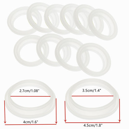 Silicone Sealing O-Rings Gaskets for Vacuum Bottle, Cover Stopper, Thermal Cup Lid, Resistance O Ring Seals, 4 cm, 5cm, 10Pcs