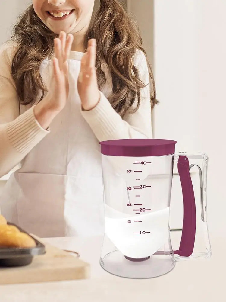 Hand-Held Batter Dispenser Pancake Batter Dispenser Batter Separator Bakeware For Cupcakes Waffles Pancakes Baking Supplies