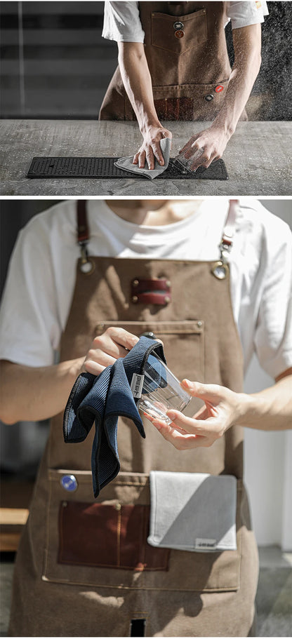 MHW-3BOMBER Coffee Bar Square Towels Barista Cleaning Cloths Professional Espresso Maker Tools Home Kitchen Accessories