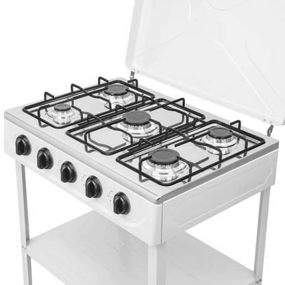 5 Hearth Grill, Gas Grill, 2.5 kW Burner,Freestanding, For Home Cooking, Outdoor Grilling, Camping, Fishing, RVing
