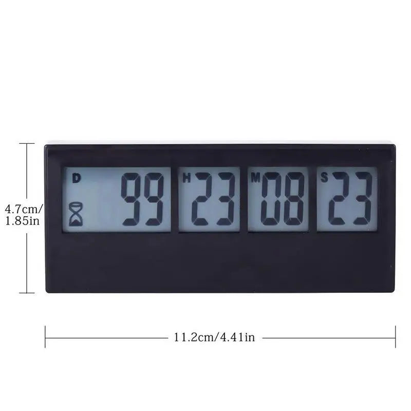 999 Days Countdown Clock – LCD Digital Event Timer for Kitchen, Weddings, Retirement, Labs, Cooking & Plant Watering Reminders