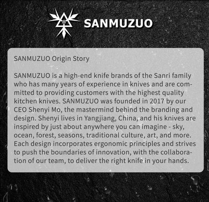 SANMUZUO 8 Inch Chef Knife - YAO Series - Premium Damascus Steel Kitchen Knife with Resin Handle - Suitable for Meat&Vegetables