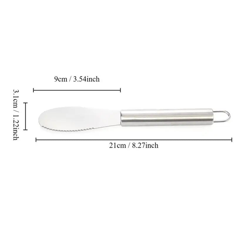 Stainless Steel Butter Spreader Knife – Charcuterie Utensil for Cheese, Jam, Butter & Spreads, Durable Kitchen Gadget for Everyday Use