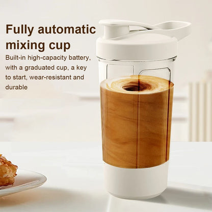 Self-Stirring Shaker Cup – Portable Automatic Mixing Cup for Protein Shakes, Coffee & Meal Replacement Drinks | Self-Mixing Sport Mug