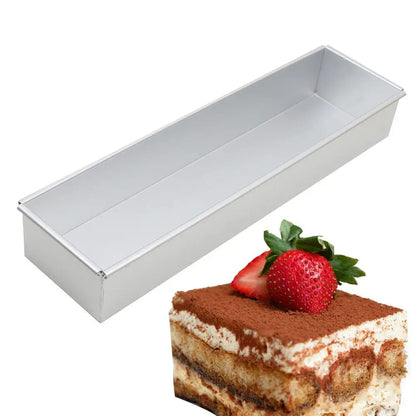 Tiramisu Cake Mold Rectangle Cake Pan Aluminum Alloy Tiramisu Dessert Making Molds Baking Professional Tool Kitchen Accessories