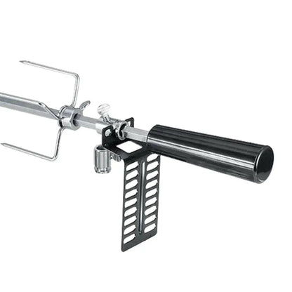 New Electric BBQ Grill Spit Roaster w/ 120 cm long cableRod Outdoor Barbecue Grilling Rotisserie Kit