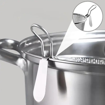 Durable Stainless Steel Mesh Strainer Spoon – Hot Pot, Frying, Noodles Scoop