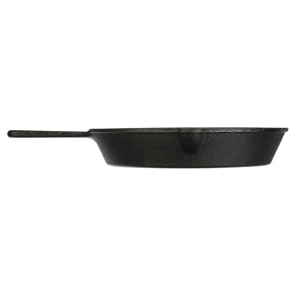 Pre-Seasoned Cast Iron Skillet 10.5 Inch Heat Distribution Versatile Cooking Nonstick Surface Campfire Safe Easy Drain Pour