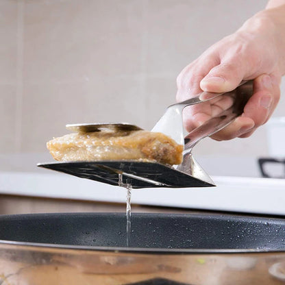 1-Pack Heavy Duty Steak Tongs - Thanksgiving Turkey Flipper & Holiday Grill Master Tool