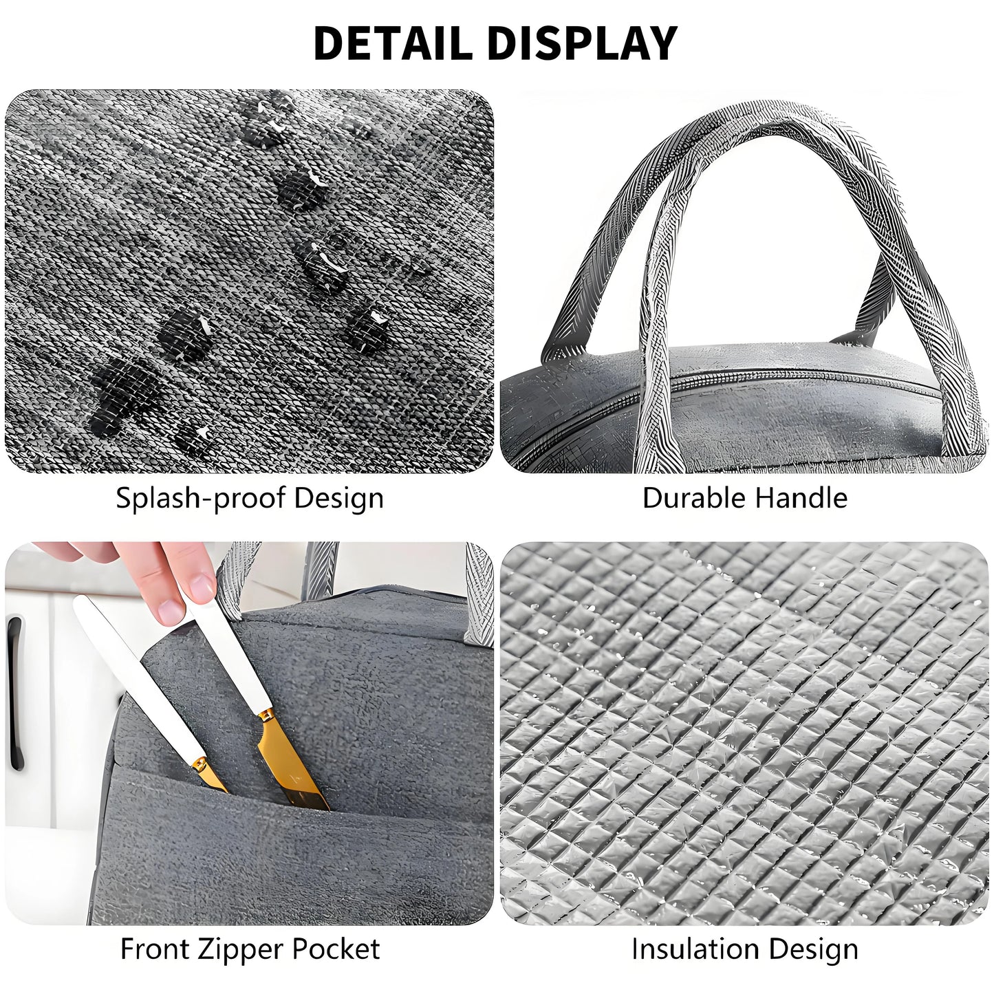 3-Piece Leakproof Lunch Containers Set | Insulated Thermal Bag Included | Spacious BPA-Free Meal Prep for School & Work