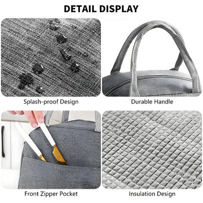 3-Piece Leakproof Lunch Containers Set | Insulated Thermal Bag Included | Spacious BPA-Free Meal Prep for School & Work