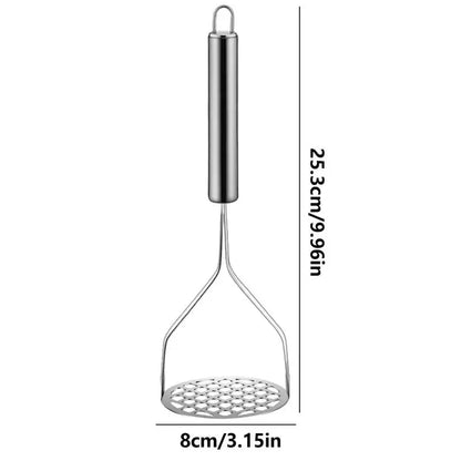 Stainless Steel Potato Masher & Ricer – Heavy-Duty Masher for Potatoes, Sweet Potato, Pumpkin & Veggie Purees, Kitchen Crusher Tool