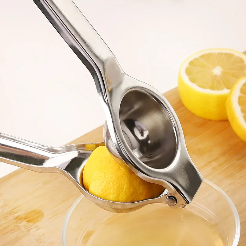 Stainless Steel Lemon Squeezer – Manual Citrus Juicer for Lemon, Lime & Orange | Heavy-Duty Fruit Press for Kitchen & Cooking