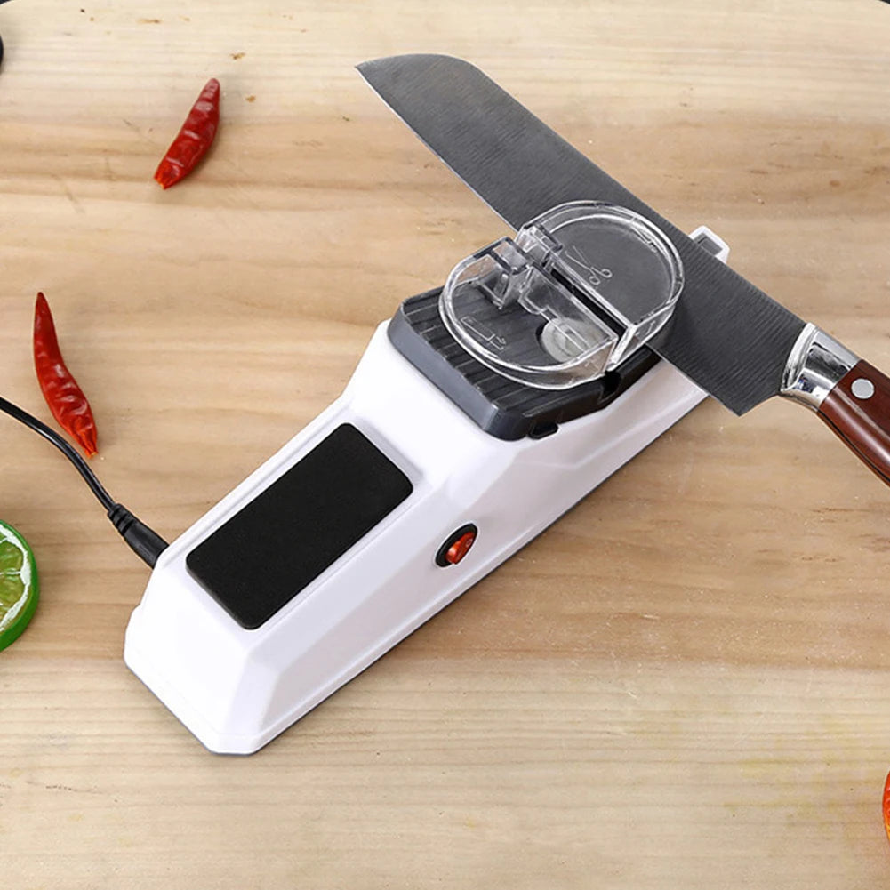 Electric Knife Sharpener – USB Rechargeable Automatic Sharpening Tool for Kitchen Knives
