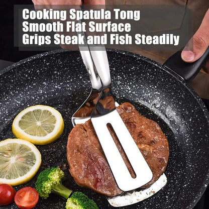 Heavy Duty Steak Tongs – Thanksgiving Turkey Flipper & Holiday Grill Tool | Durable Metal Meat Turner for BBQ, Roasting & Cooking