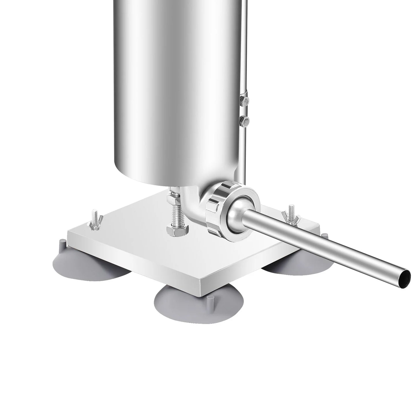 3L Stainless Steel Manual Sausage Stuffer – Vertical Sausage Maker with 11 Filling Tubes