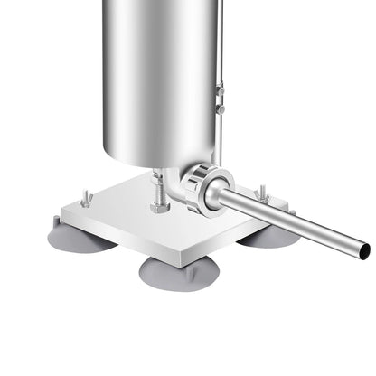3L Stainless Steel Manual Sausage Stuffer – Vertical Sausage Maker with 11 Filling Tubes