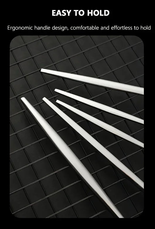 60-Piece Luxe Golden Stainless Steel Cutlery Set – Mirror Polished, Dishwasher Safe