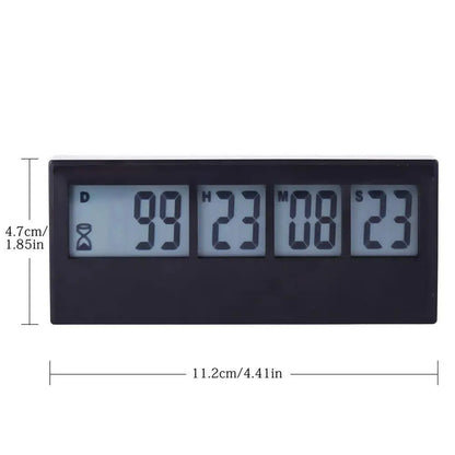 999 Days Countdown Clock – LCD Digital Event Timer for Kitchen, Weddings, Retirement, Labs, Cooking & Plant Watering Reminders
