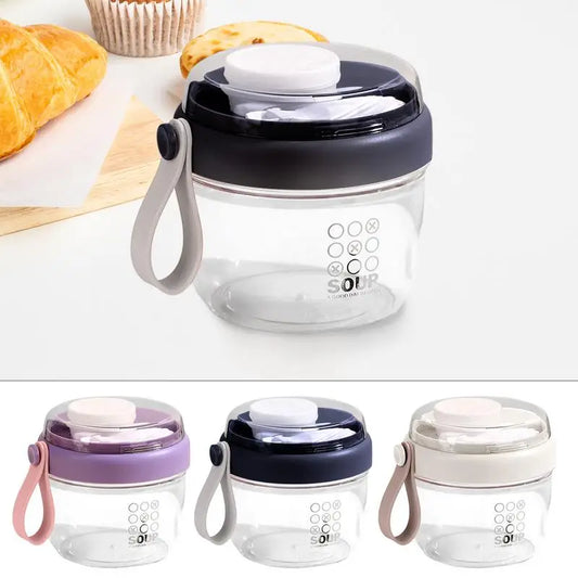 650ml Yogurt Parfait Cups With Handles Portable Yogurt Mug Breakfast Mug  Cereal Cup Meal Planning Containers for Milk Yoghurt