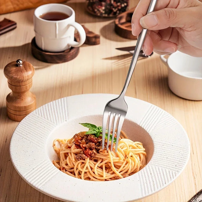 60-Piece Luxe Golden Stainless Steel Cutlery Set – Mirror Polished, Dishwasher Safe