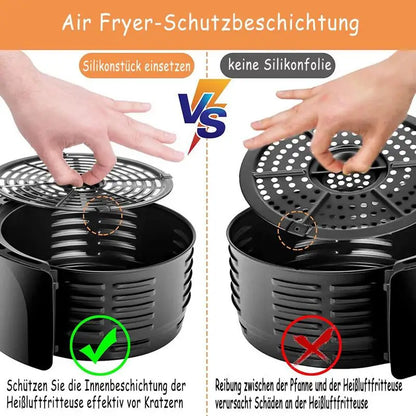 10Pcs/set Air Fryer Rubber Bumpers Silicone Rubber Protective Feet Covers Heat Resistant Kitchen Accessories For Grill Pan