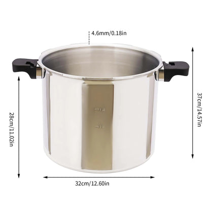 22L Commercial Stainless Steel Pressure Cooker – 90KPa Explosion-Proof Large Capacity Pot for Gas Stoves