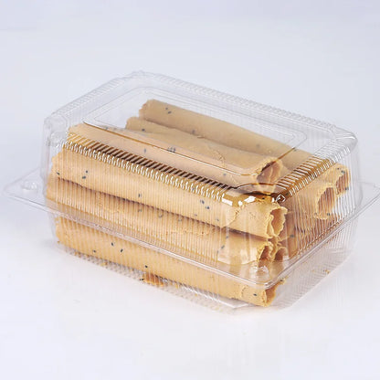 50 & 100 Pack Disposable Pastry Boxes - Super Bowl Dessert Containers for Cupcakes & Cookie Gifting