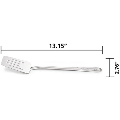 Stainless Steel 10Pc Cookware Set Induction Compatible Durable Cookware with Glass Lids Serving Utensils Family Meals