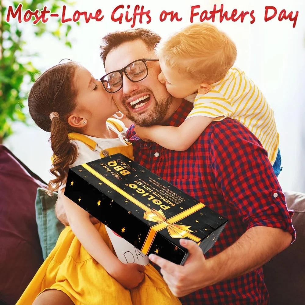 26-Piece BBQ Grill Accessories Set – Stainless Steel Tools with Aluminum Storage Case