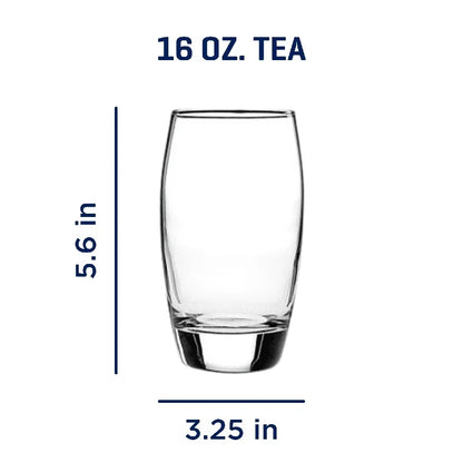 Ellendale Drinking Glass Set of 8 Heavy Base Clear Glassware Home Durable Dishwasher Safe Great Casual or Formal Use