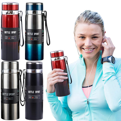 1000ml Insulated Thermal Water Bottle – Vacuum Flask for Hot & Cold Drinks