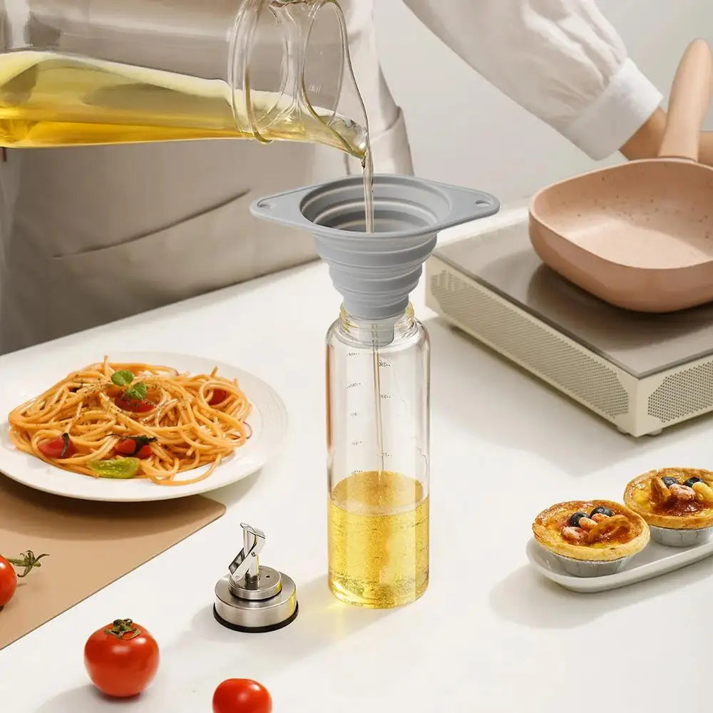 Household Foldable Funnel Silicone telescopic Portable Funnels for Fuel Hopper Beer Oil Easy to clean Kitchen Accessories Tools