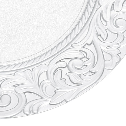 100PCS 13-Inch Round Charger Plates – Decorative Silver/Green Table Setting Plates for Weddings, Parties, Events & Kitchen Dining