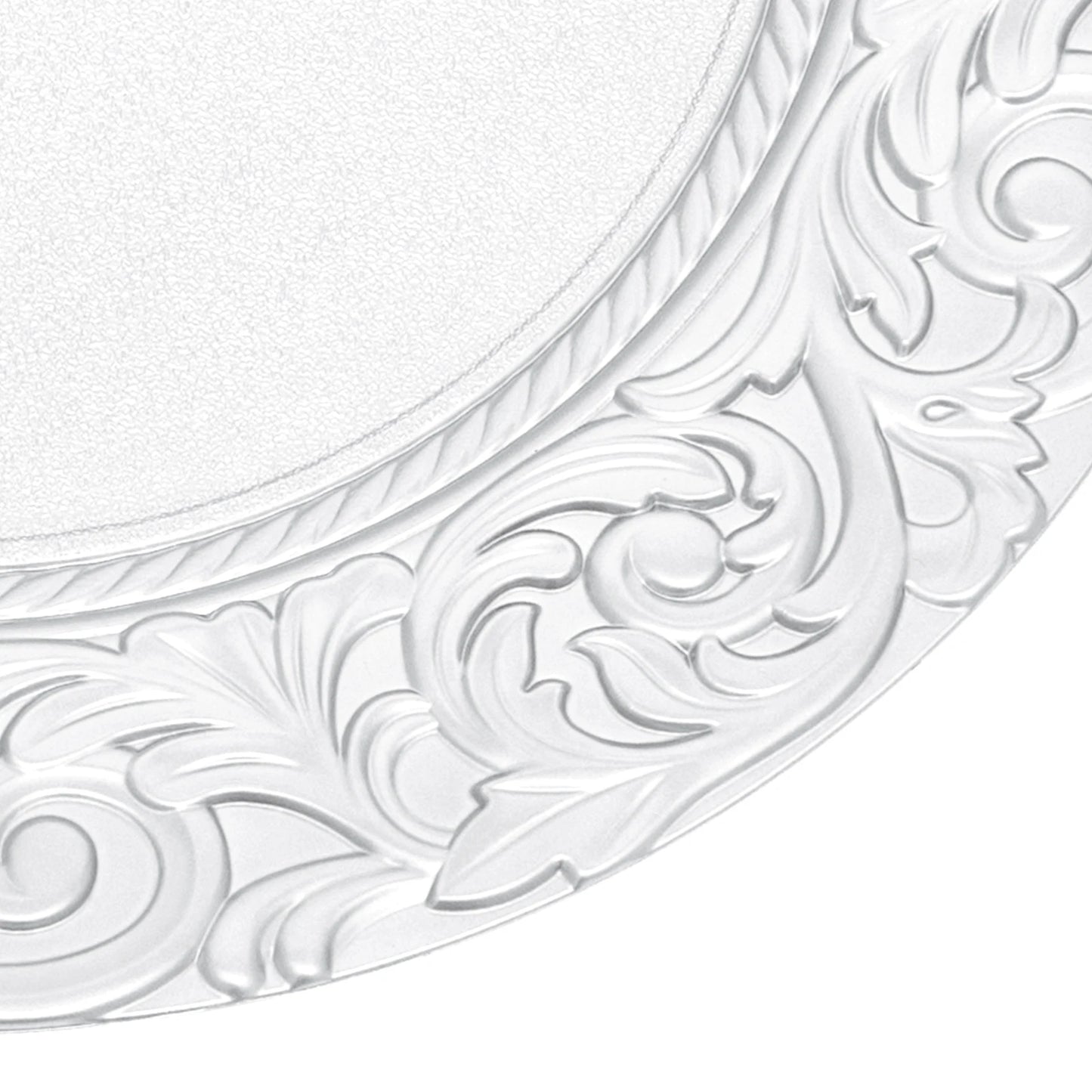 100PCS Charger Plates Set 13 inch Round Charger Plates Kitchen Dish Charger for Wedding Party Decoration Silver/Green