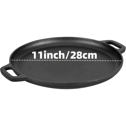 3PCS Pre-Seasoned Cast Iron Skillet Set (6/8/10 Inch) – Heavy-Duty Frying Pans for Oven, Grill & Campfire Cooking, Even Heat with Natural Non-Stick Surface