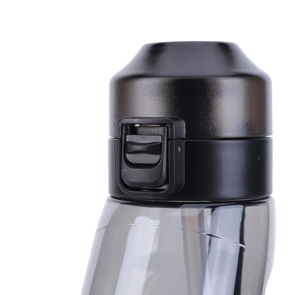 Flavored Water Bottle with 7 Flavour Pods Air Water Up Bottle Frosted Black 650ml Air Starter Up Set Water Cup for Camping Sport