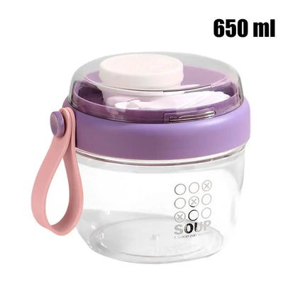 650ml Yogurt Parfait Cups With Handles Portable Yogurt Mug Breakfast Mug  Cereal Cup Meal Planning Containers for Milk Yoghurt