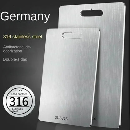 316 Stainless Steel Cutting Board – Thickened Anti-Mold Chopping Board for Meat & Vegetables