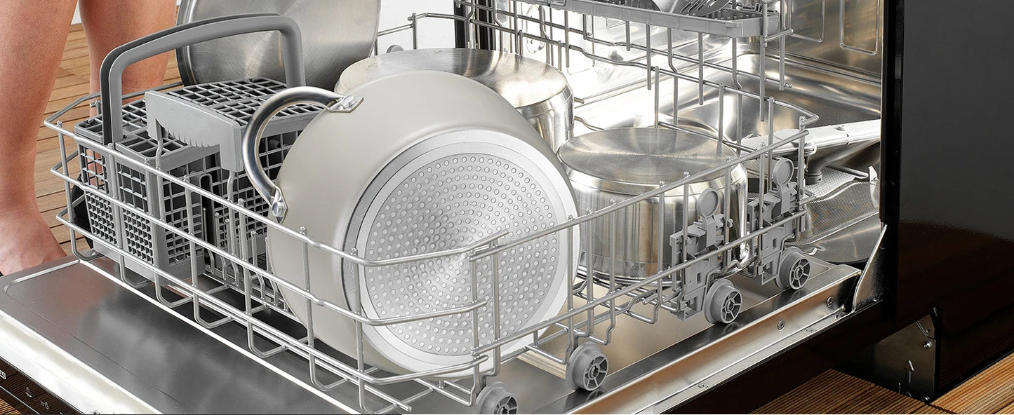 BEZIA 10-Piece Induction Cookware Set – Nonstick Pots and Pans for All Stoves, Durable Nonstick Kitchen Set for Induction Cooktops