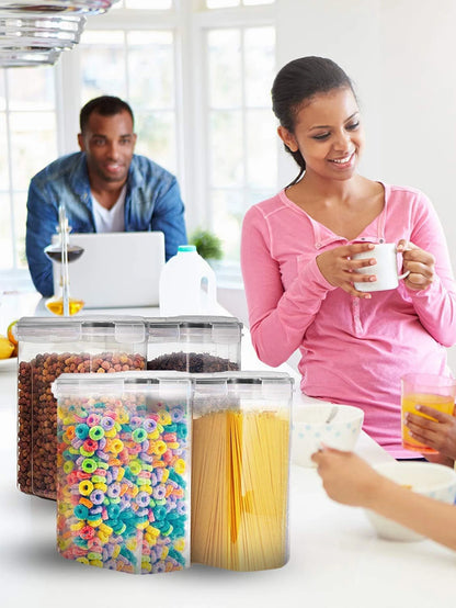 42-Piece Airtight Food Storage Bin Set – Leakproof, Stackable & Reusable Jars