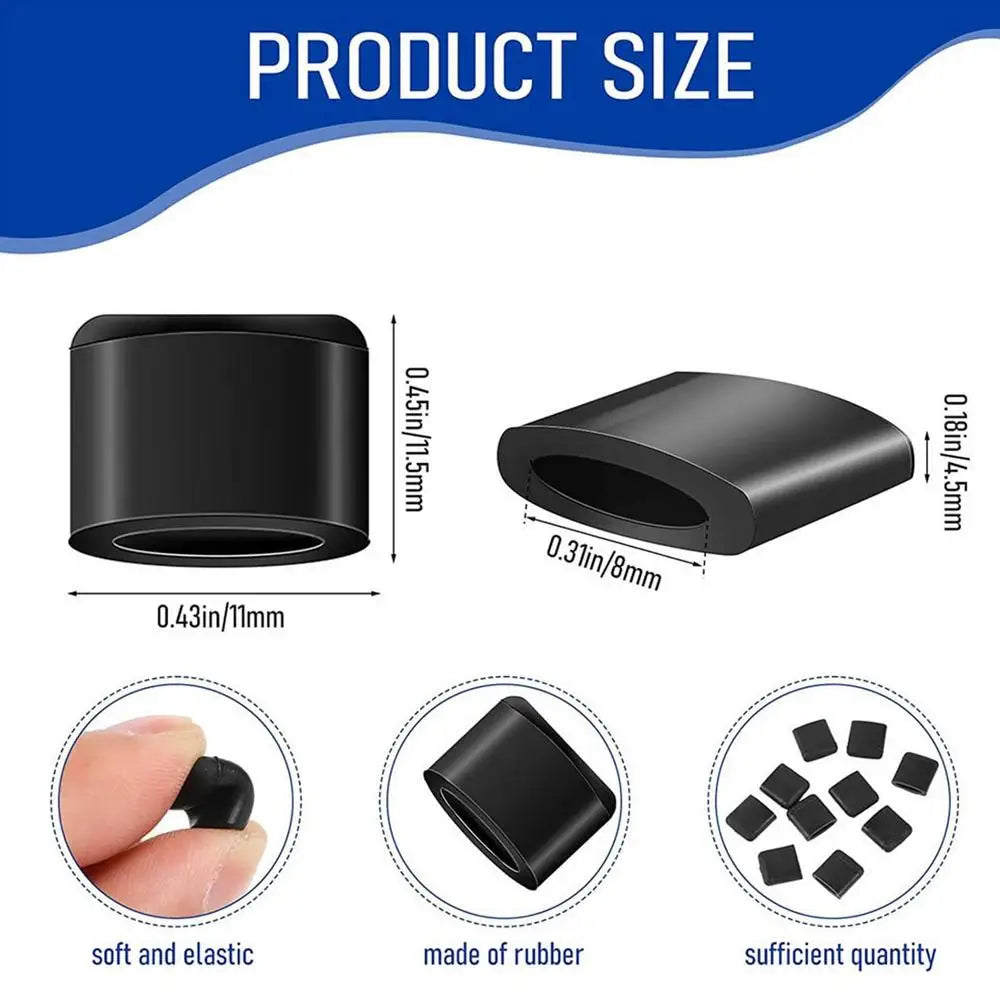 10Pcs/set Air Fryer Rubber Bumpers Silicone Rubber Protective Feet Covers Heat Resistant Kitchen Accessories For Grill Pan