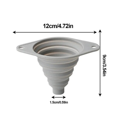 Household Foldable Funnel Silicone telescopic Portable Funnels for Fuel Hopper Beer Oil Easy to clean Kitchen Accessories Tools