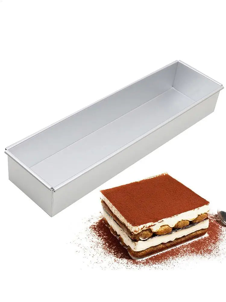 Aluminum Alloy Rectangle Tiramisu Cake Mold – Professional Baking Pan for Desserts, Layered Cakes, Pastries & Kitchen Use