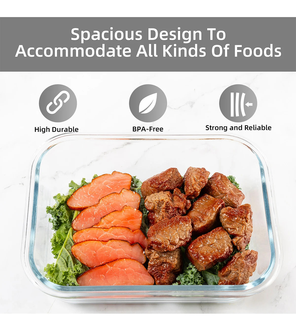 16-Piece Glass Food Storage Containers – Airtight, Leakproof, Oven & Microwave Safe