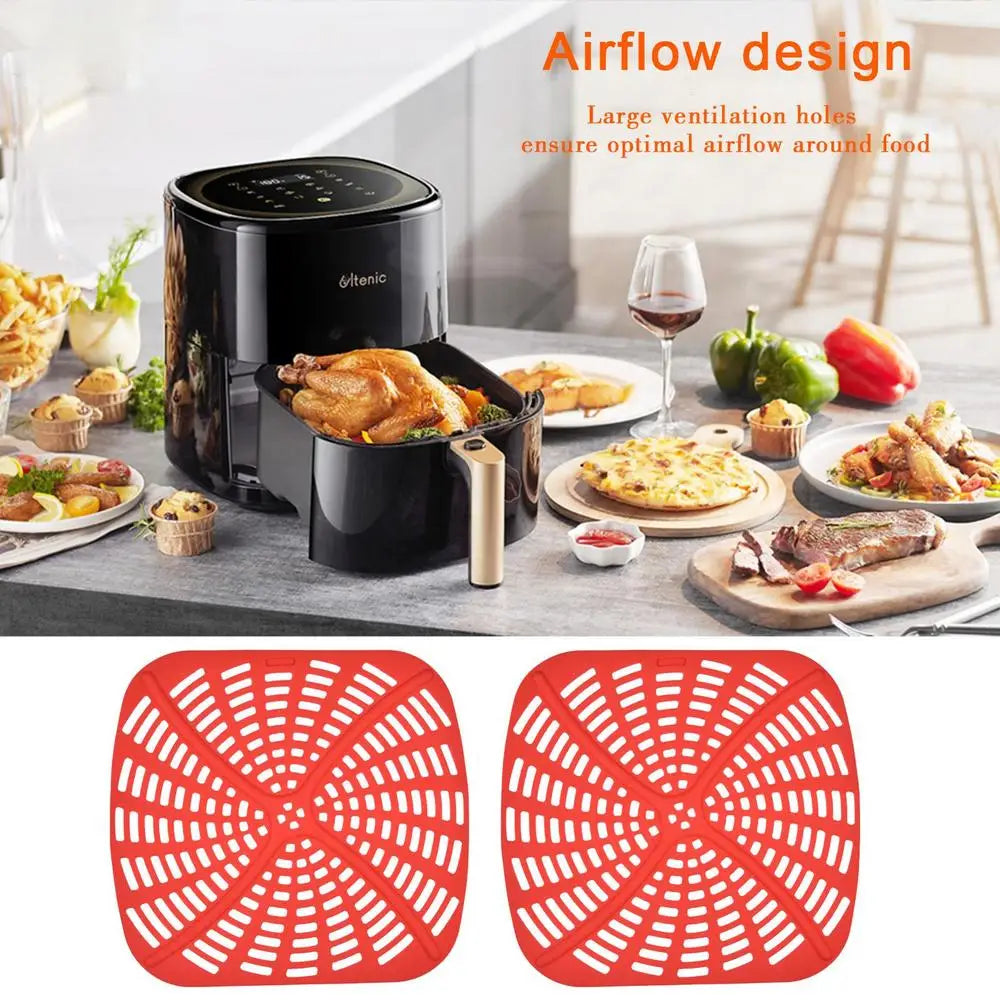 Silicone Mat For Oven Reusable Silicone Liners Food-Grade Silicone Mat For Ninja Ag301 Non-stick Heat Resistant Accessories