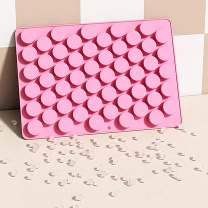 55-Cavity Small Silicone Cylinder Mold – Non-Stick Homemade Cupcake, Wax & Resin Mold for Baking, Crafts & DIY Projects