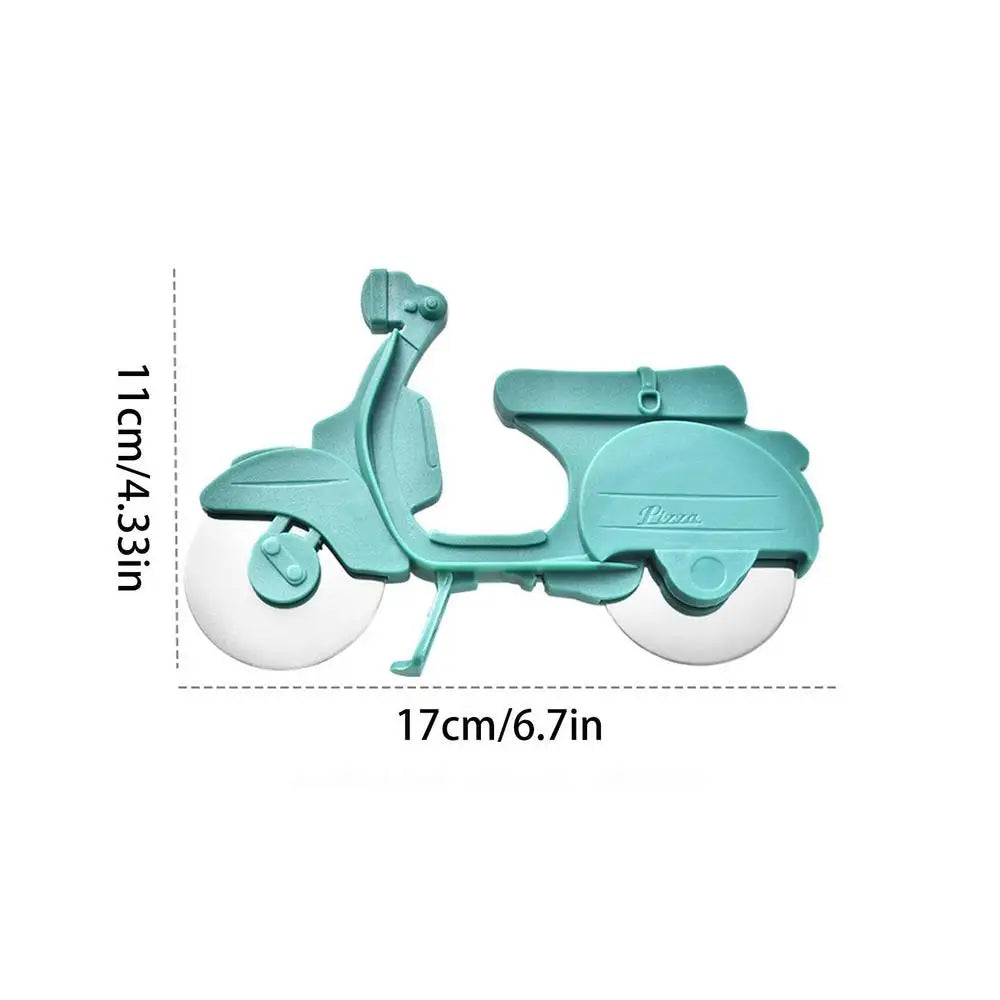 Dual-Wheel Pizza Cutter – Stainless Steel Pizza Slicer with Ergonomic Handle, Multi-Function Roller for Dough, Baking, Cheese & Food Prep